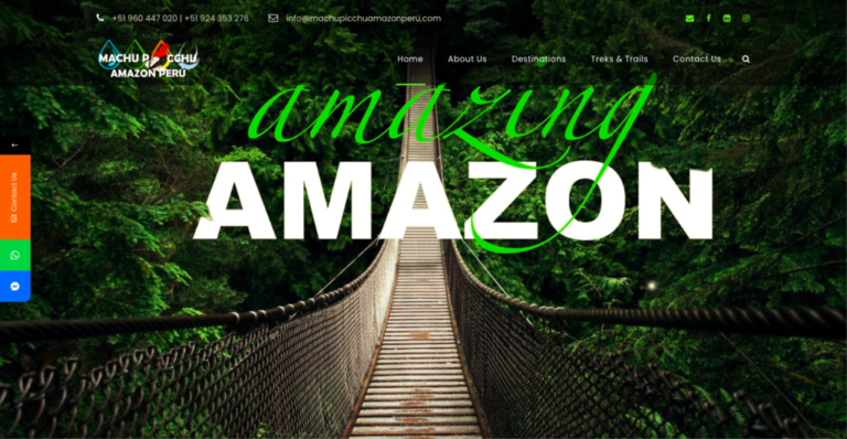 Machu Picchu Amazon Peru Website Portafolio Digixonic Studios